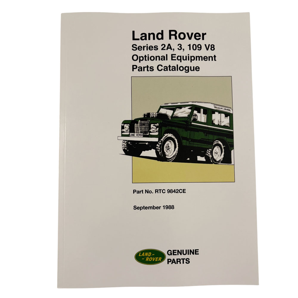 Series Land Rover Parts Reference Books